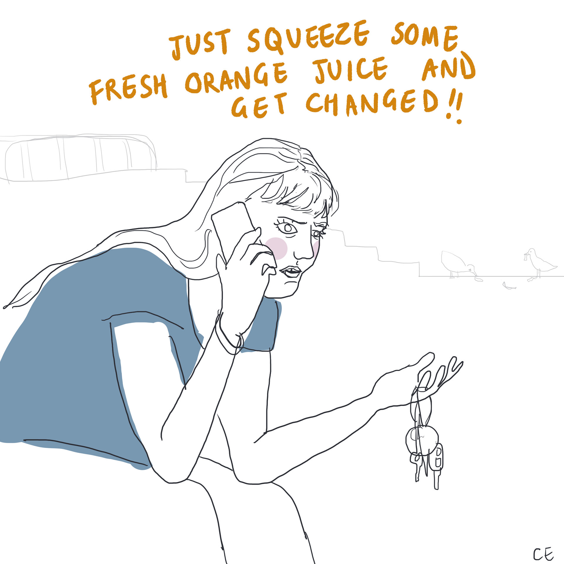 Fresh OJ (2022), digital illustration