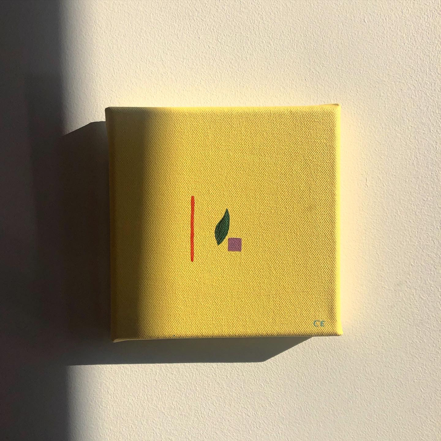 Autumn (2022), acrylic on canvas, 8 x 8 "