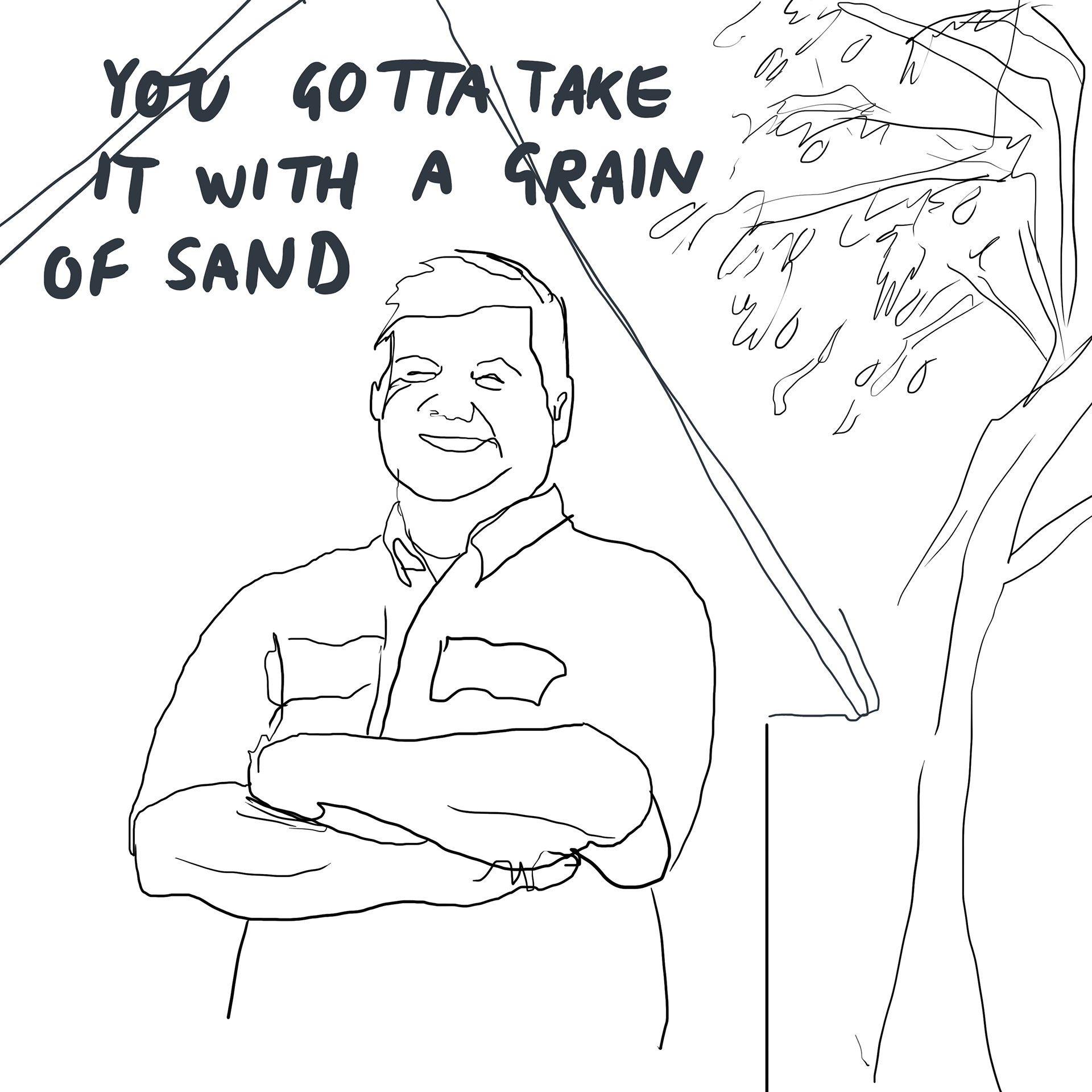 Grain of Sand (2023), digital illustration