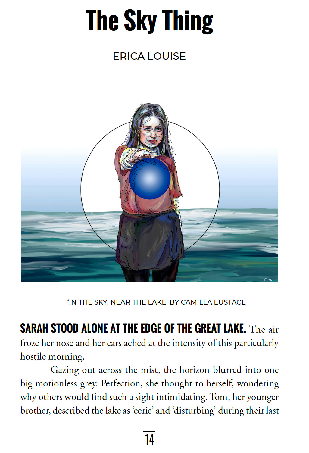 Puncture (2022) with accompanying short story 'The Sky Thing' (2022) by Erica Louise