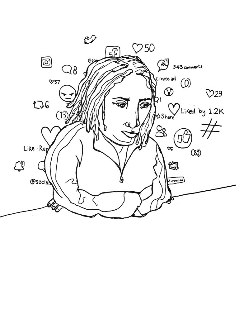 Internet validation (2018), pen on paper, 6 x 8 "