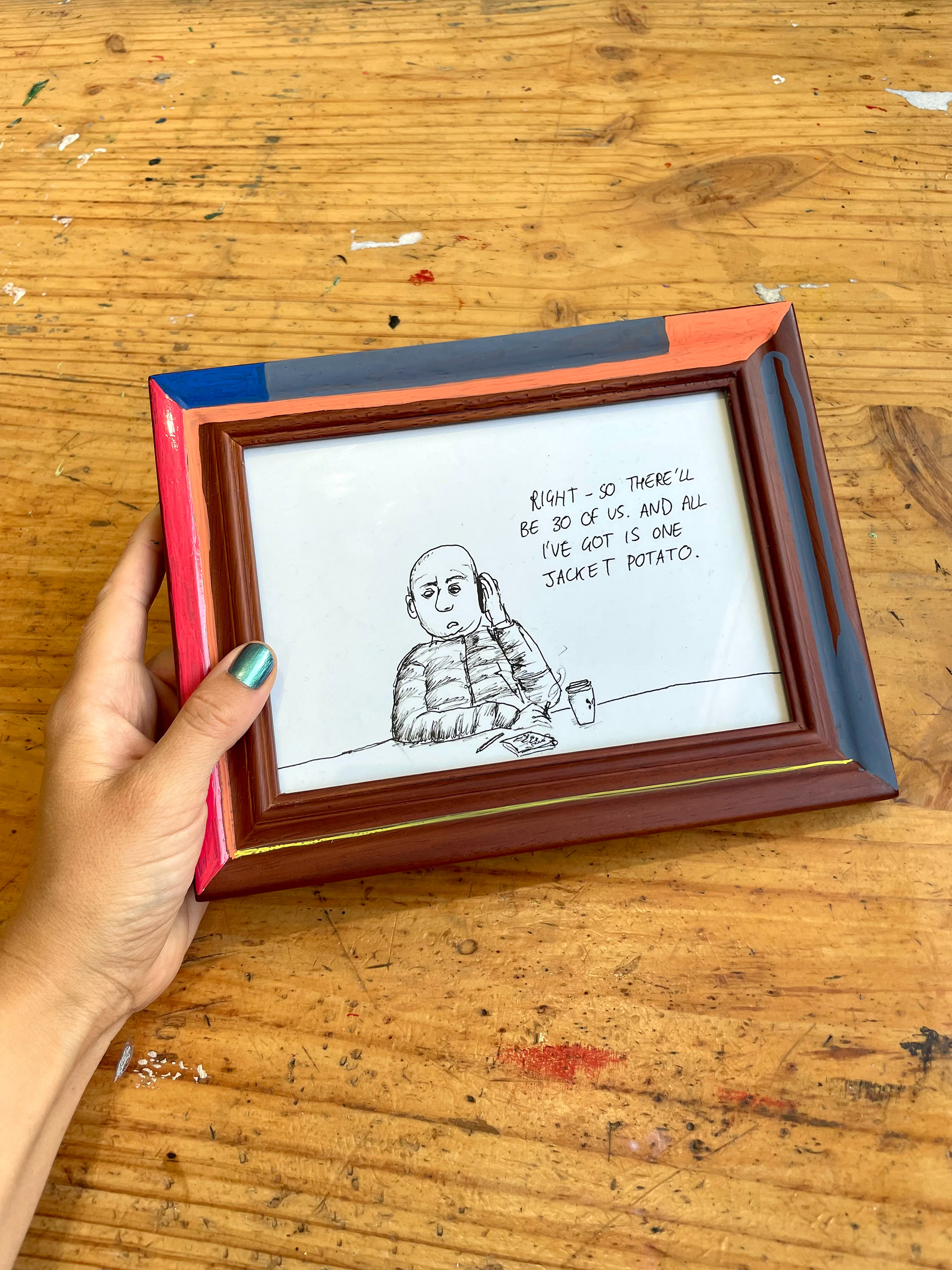SOLD Jacket potato - print in special frame - $50