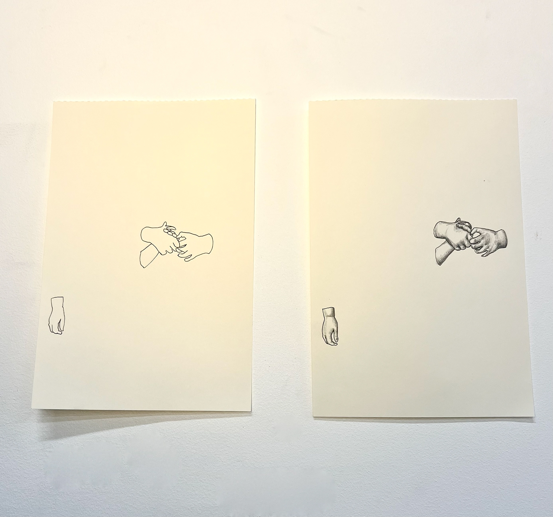 Siblings - pen and pencil on paper - $40 for 1, $60 for both