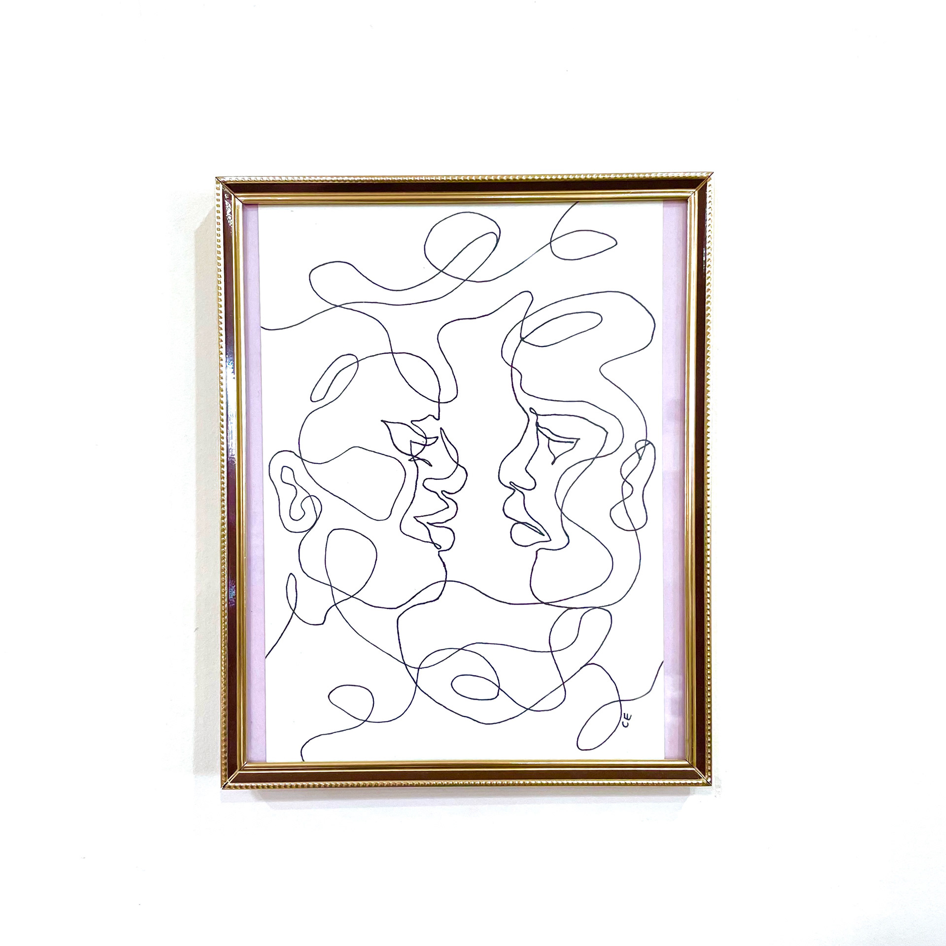 Almost - Framed ink on paper , A5, - $80