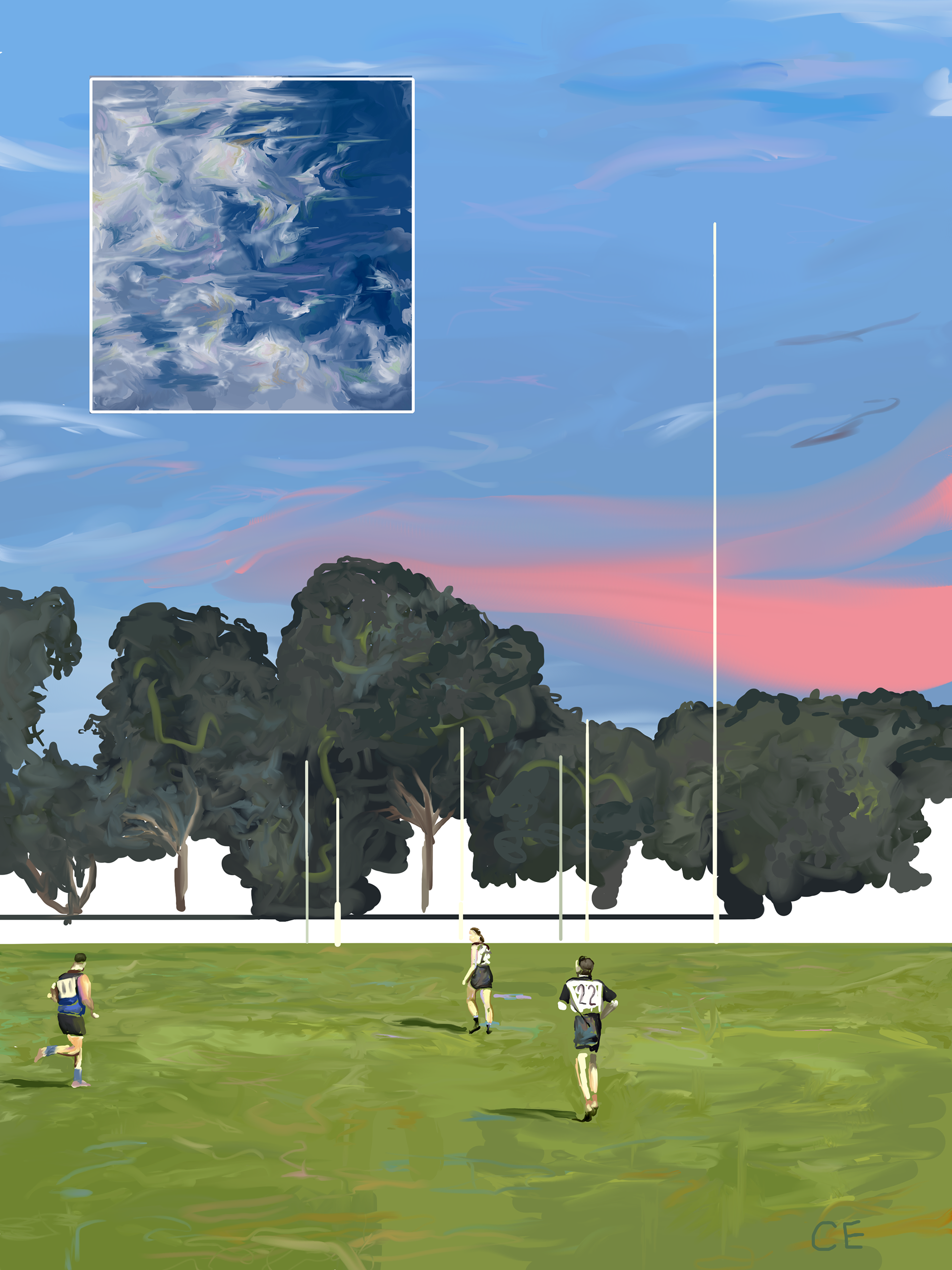 Late September, digital painting. 2023