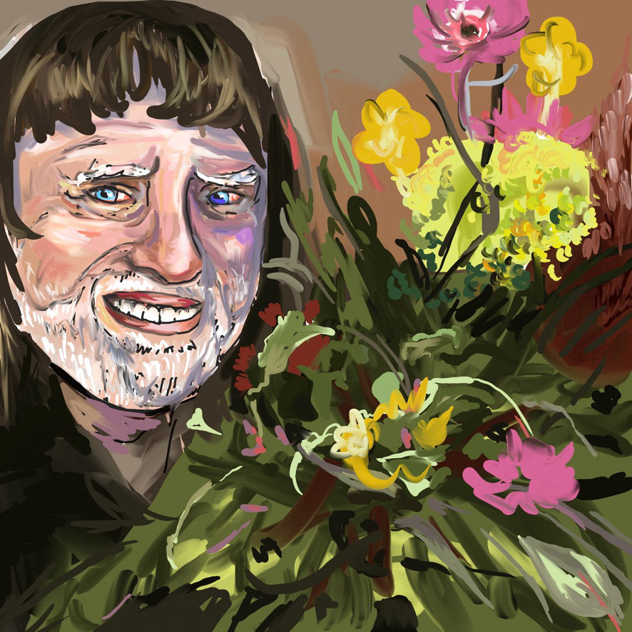 Sad Harold on their Birthday (2021), Digital painting