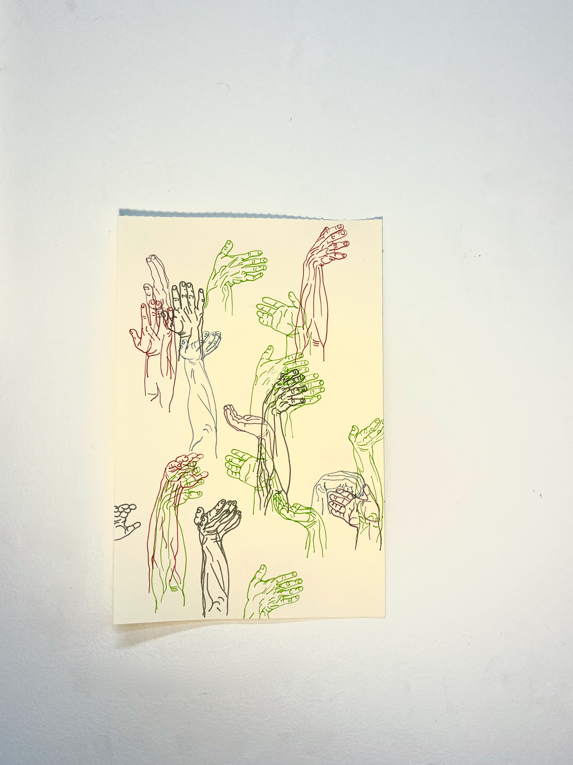 Hands - pen on paper - $50