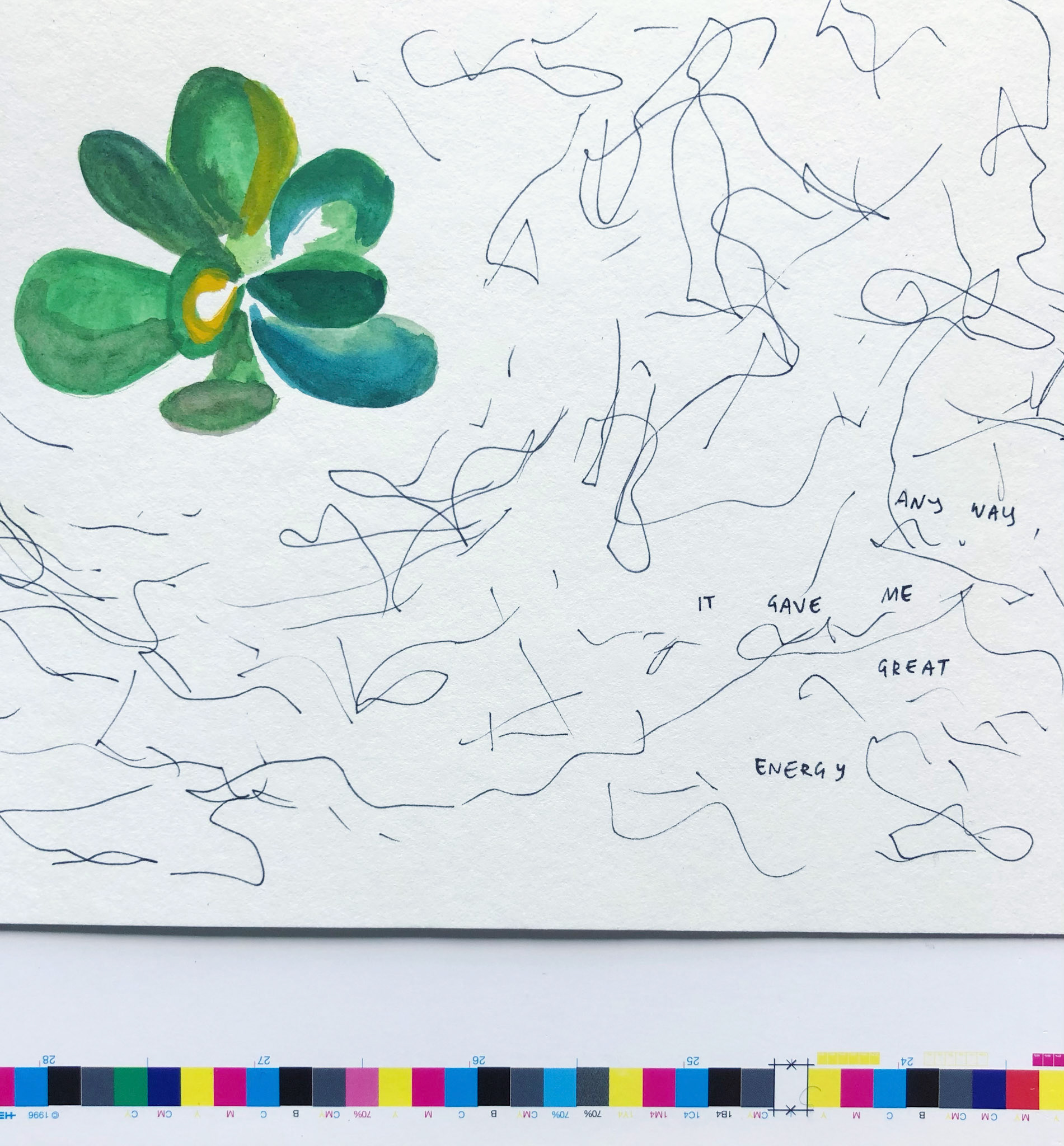 Energy (2022), mixed media, 8 x 10 "