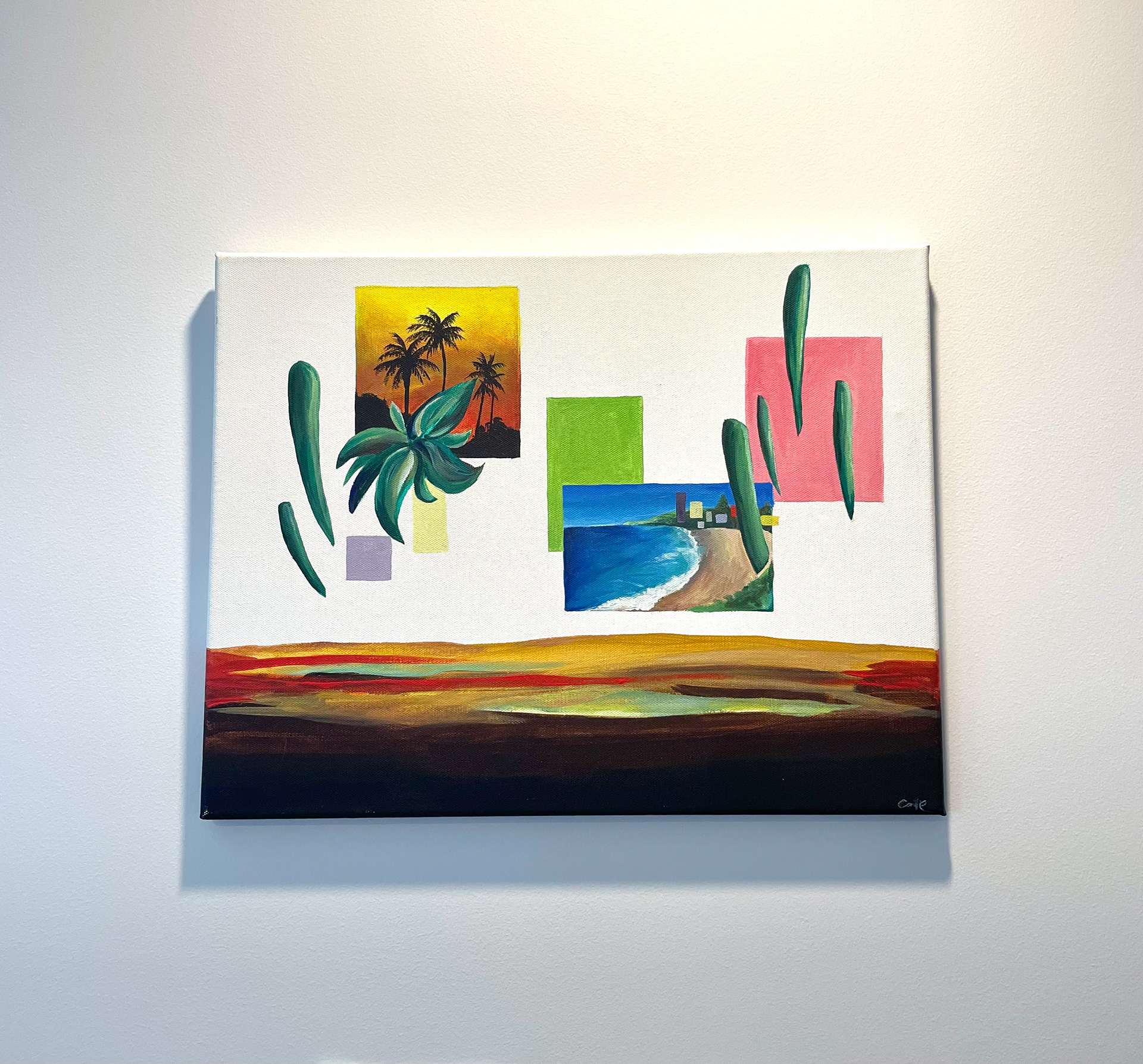 Vacation - acrylic on canvas, 10 x 12" $220