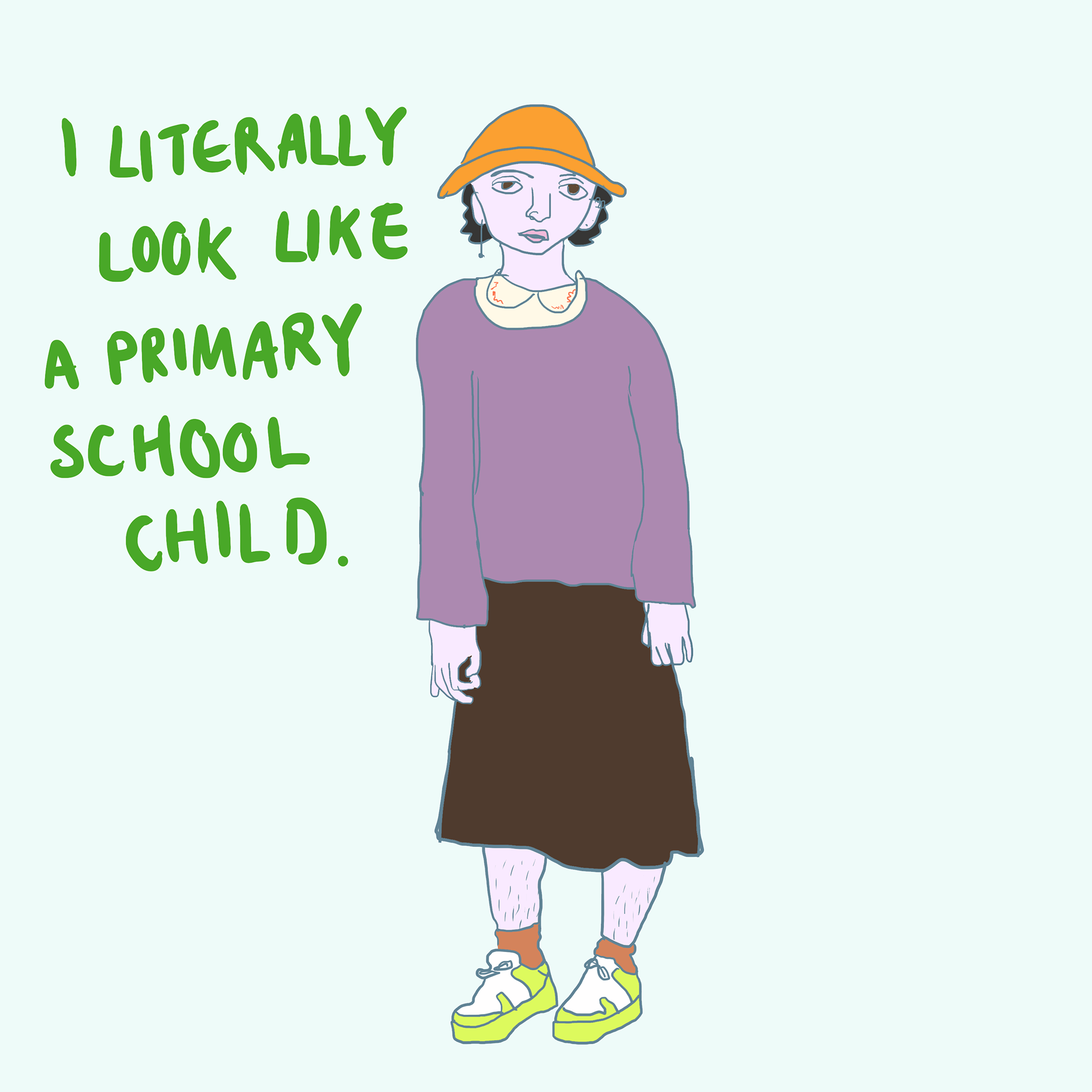 Primary school child (2024) Grain of Sand (2023), digital illustration