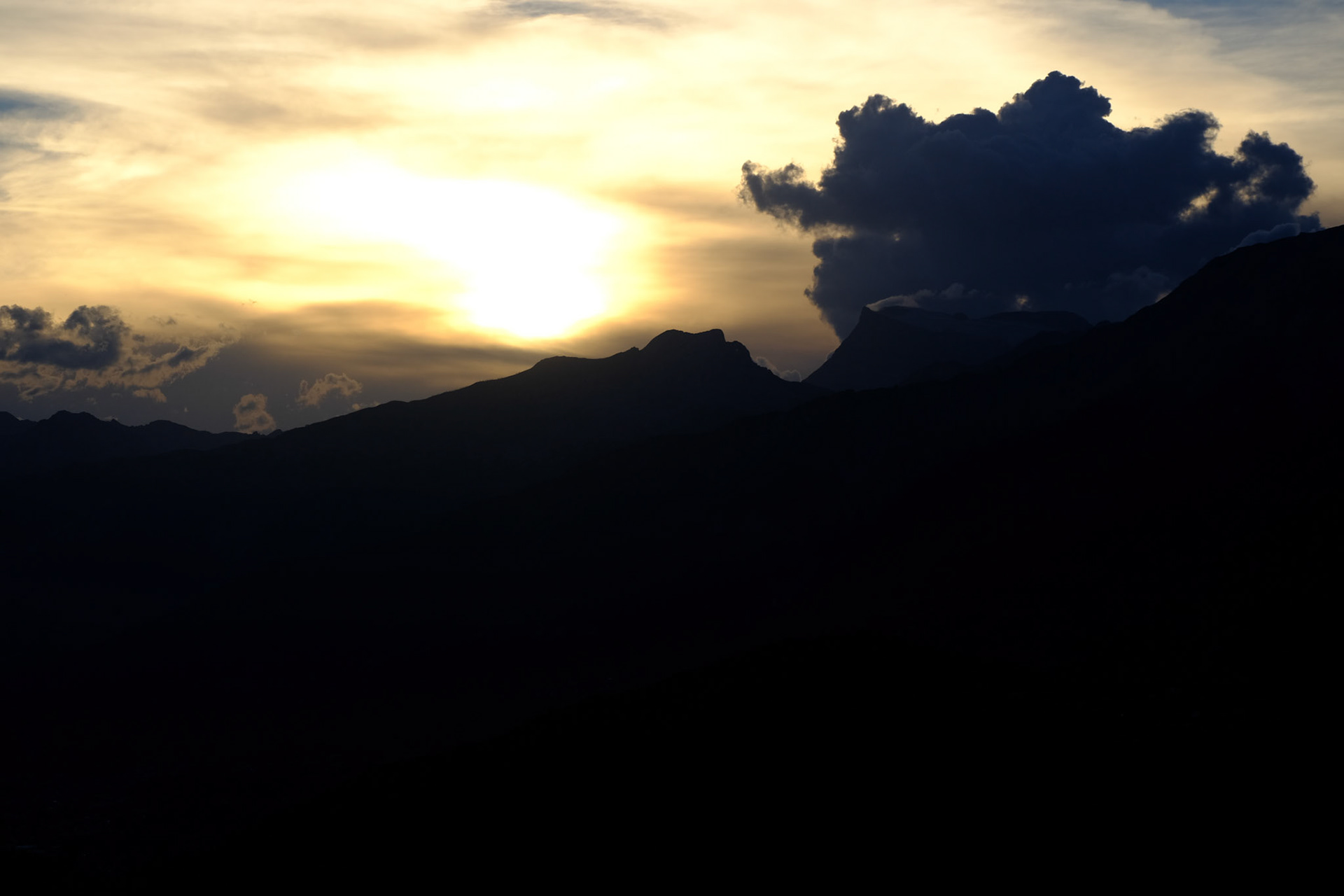 cloudy sunset | low-key