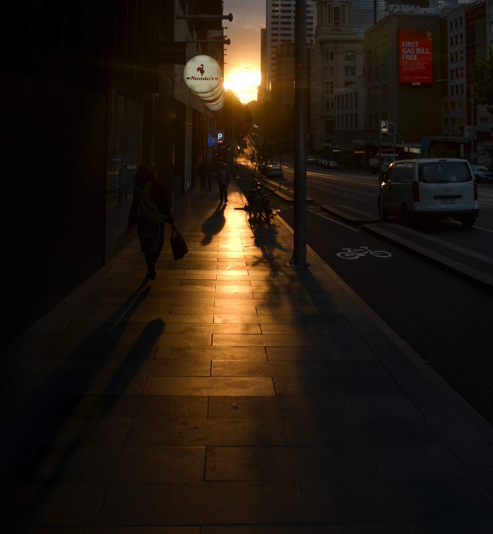 city sunset | low-key