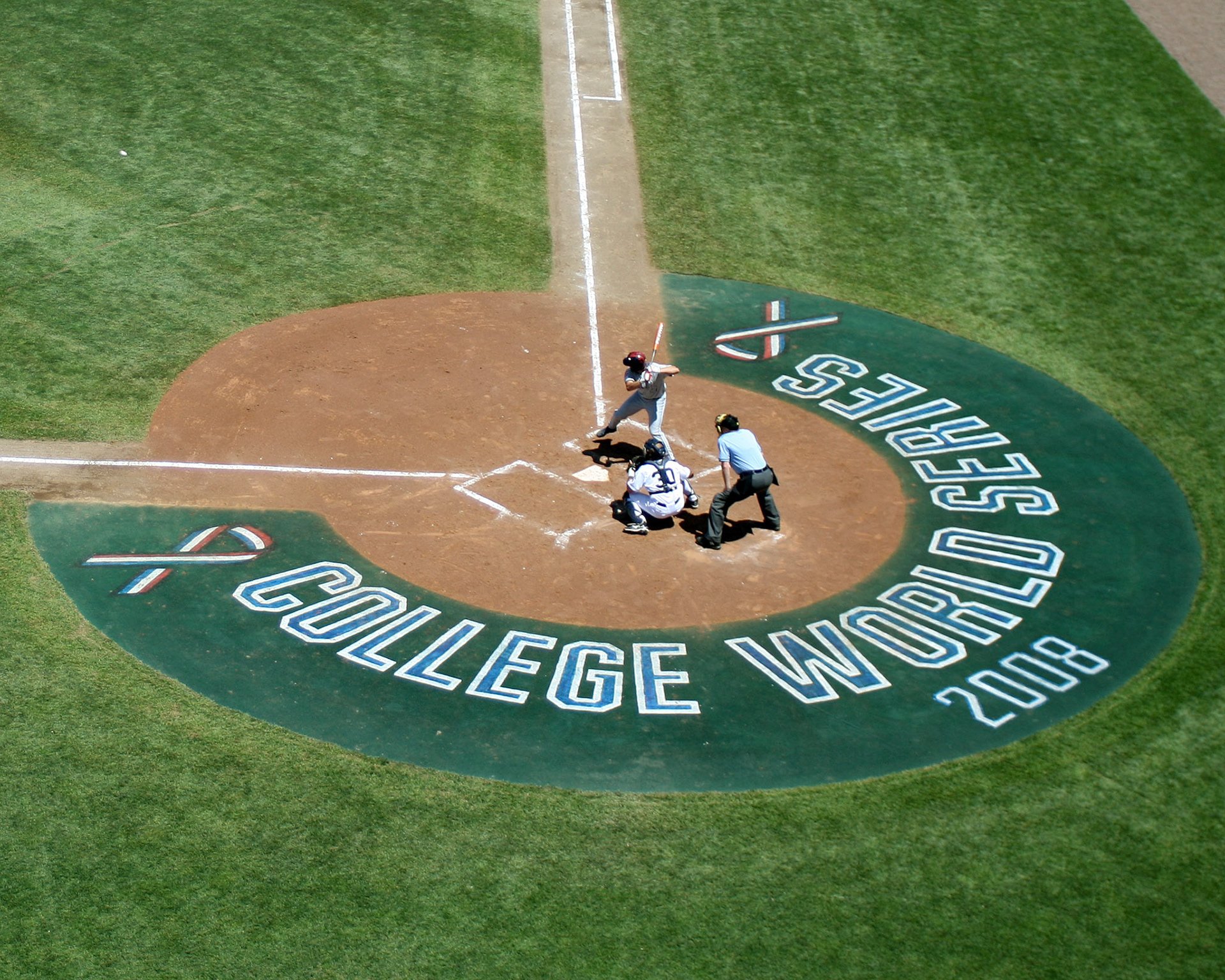 2008 College World Series 1530.JPG. Sunday June 15th at the NCAA Men's College World Series (Game #3) at Rosenblatt Stadium in Omaha, Nebraska. Photo by Andrew Woolley / Baseball America