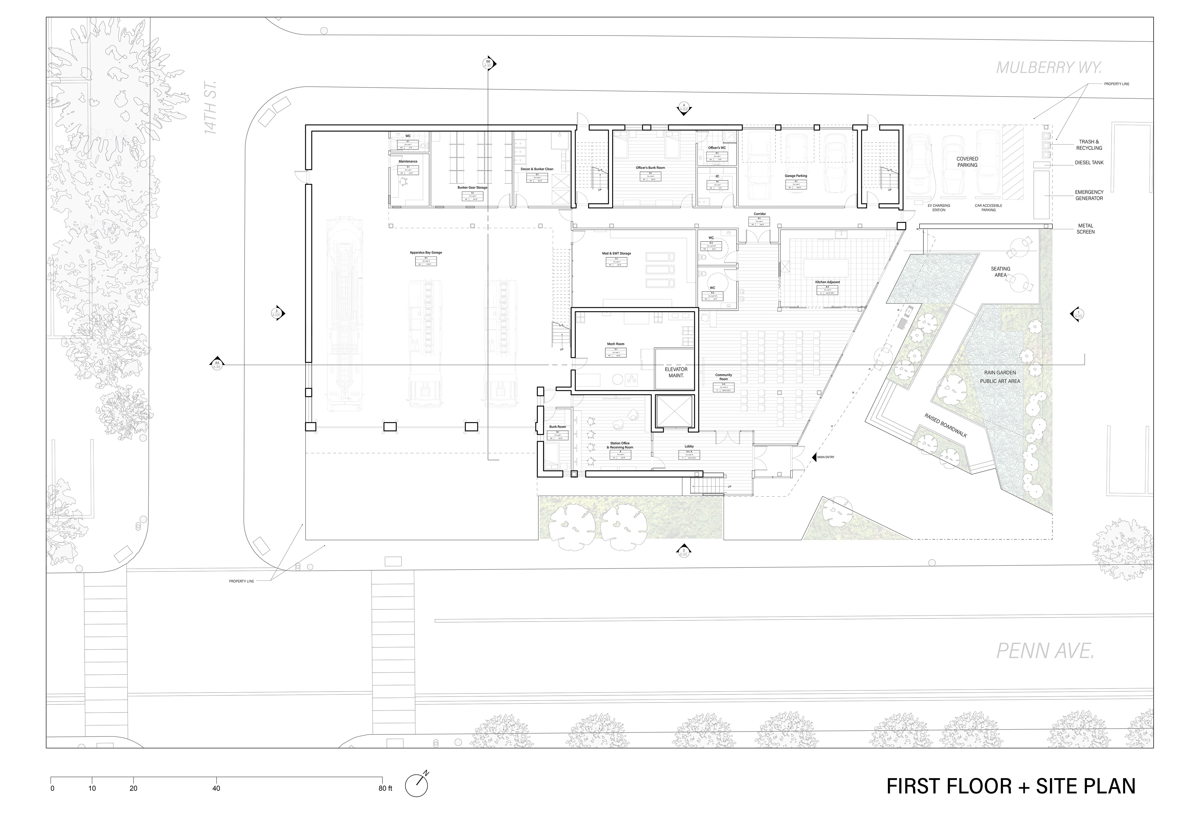 First Floor Plan (Drawn by Ella Maxwell)