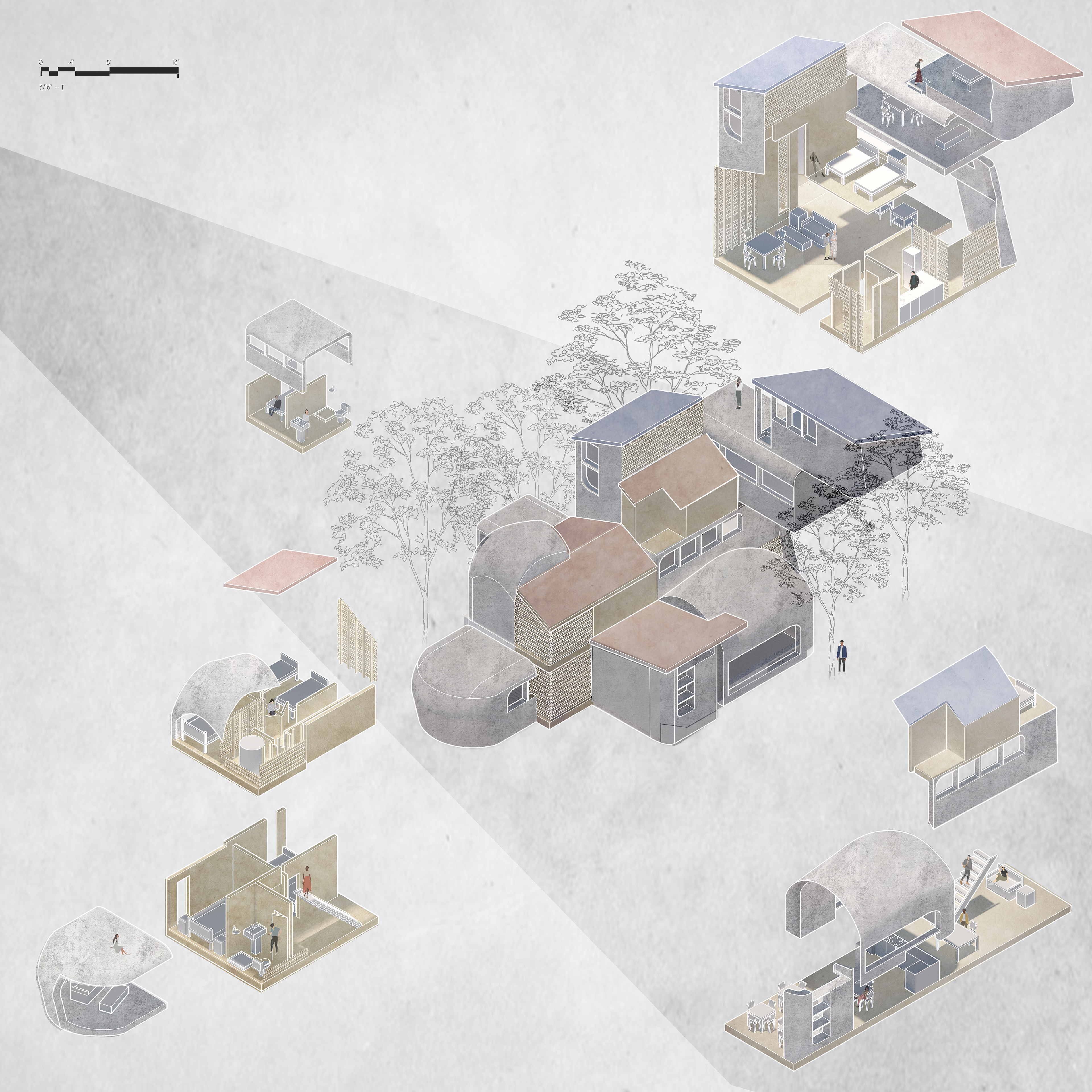 Precedent Mashup: Tatiana Bilbao's Housing Prototype and Covered Wagon Trailer