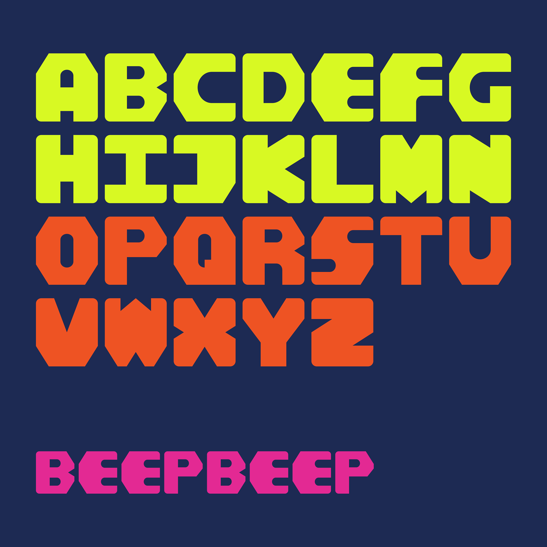 Beep Beep Typeface