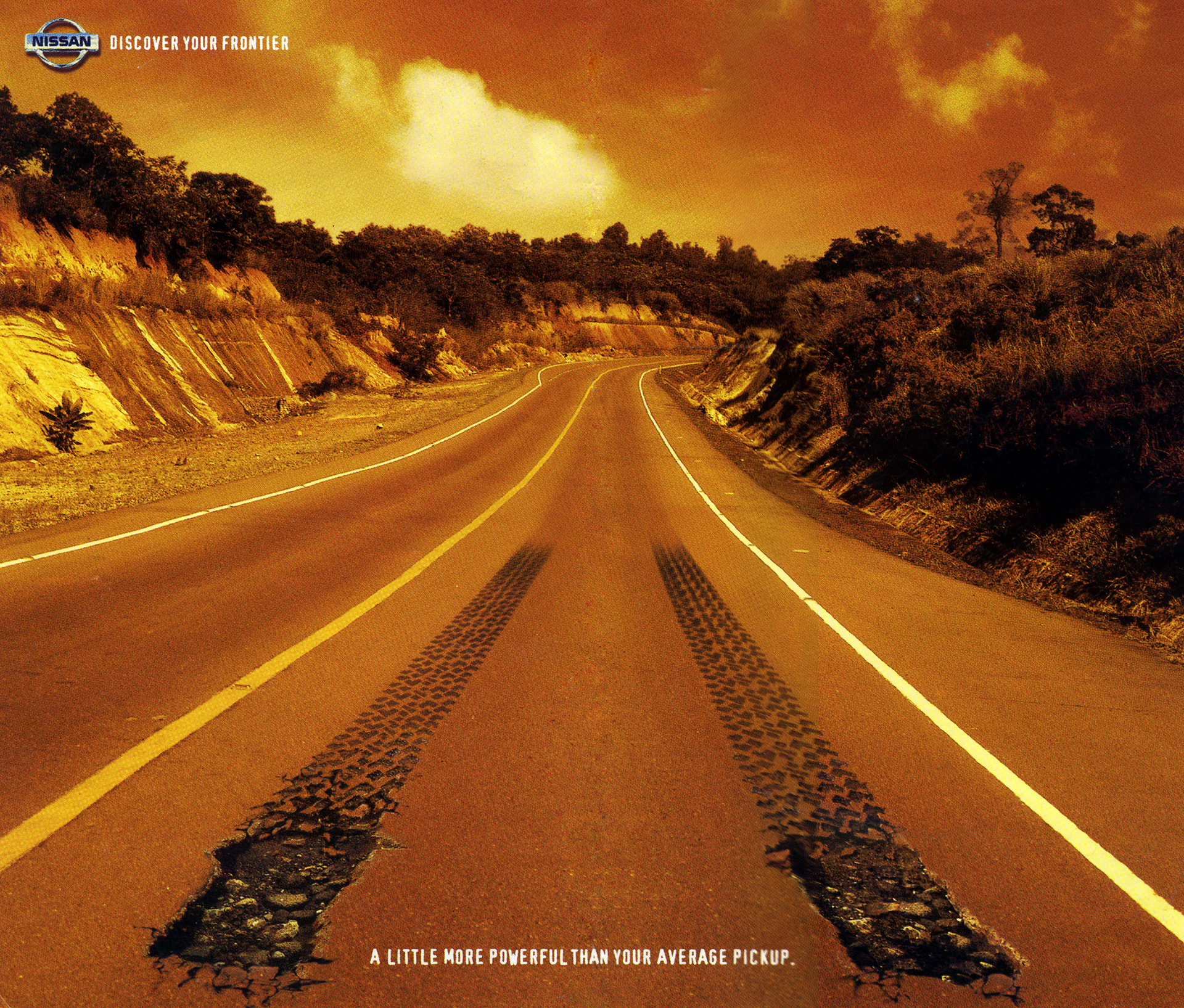 "Skid Marks", First Place, Print Advertising, The Annual Mobius Advertising Awards, Chicago, USA, 1999. 