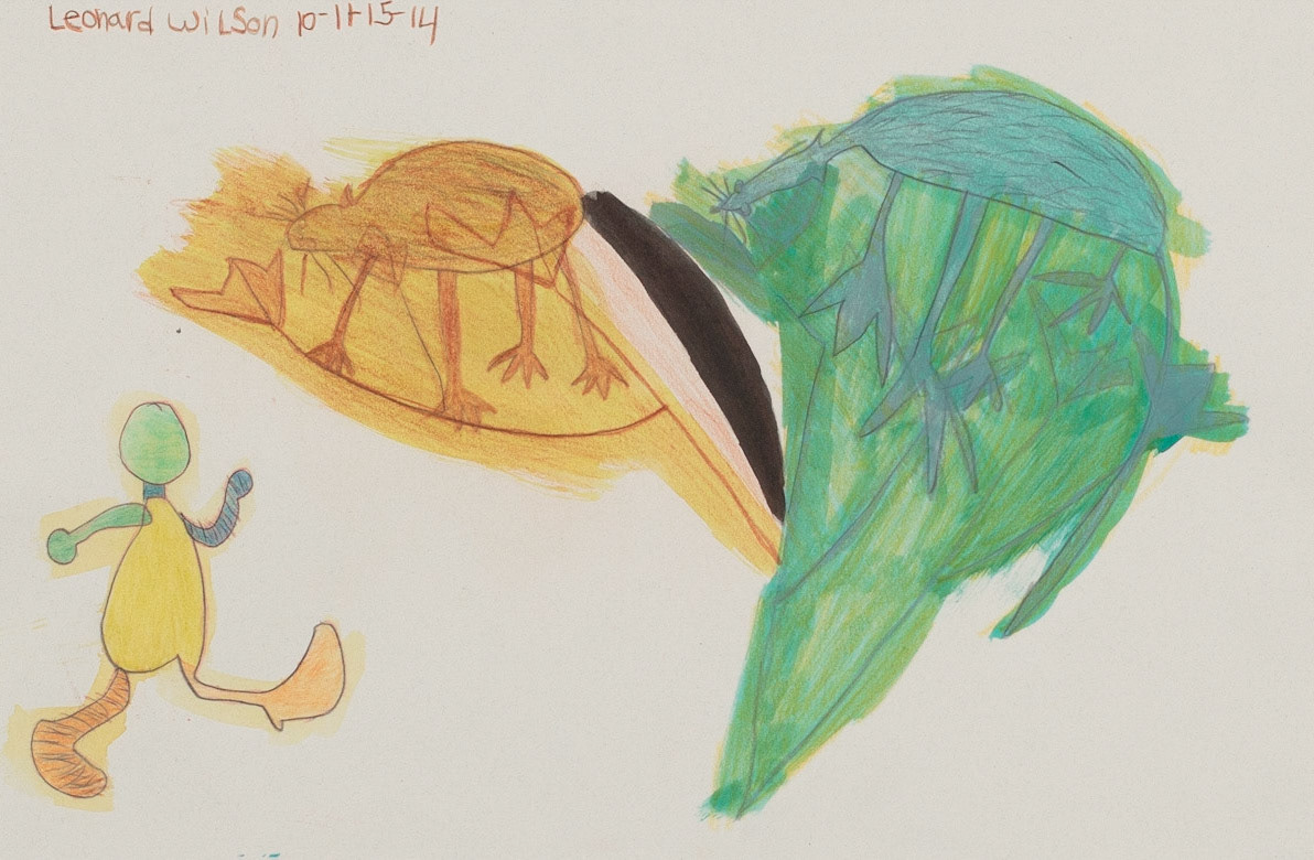 colored pencil and watercolor on paper | 11-1/4" x 17-1/4"