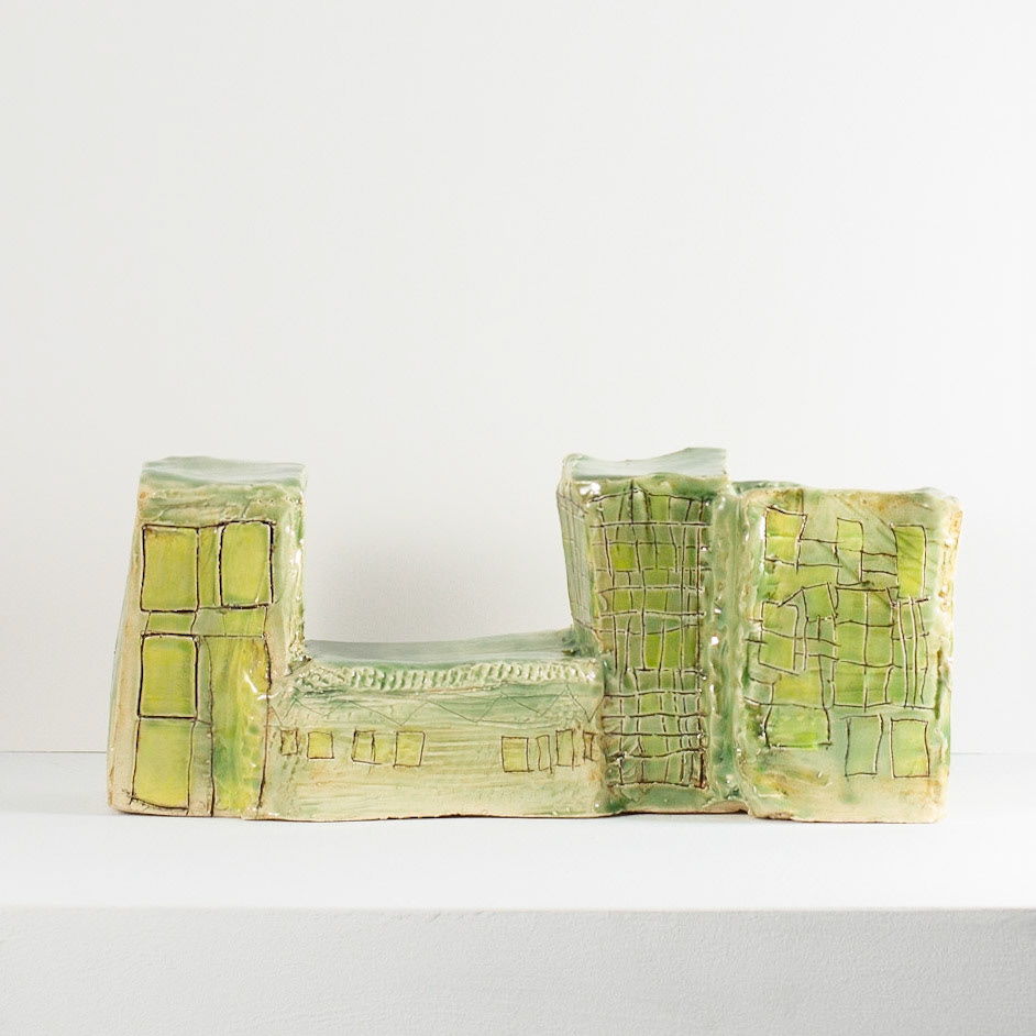 Glazed Ceramic | 5-1/2" x 13-1/4" x 4-3/4"