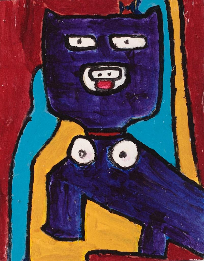 acrylic on plywood | 14-1/4" x 11-1/8" x 2-1/4"