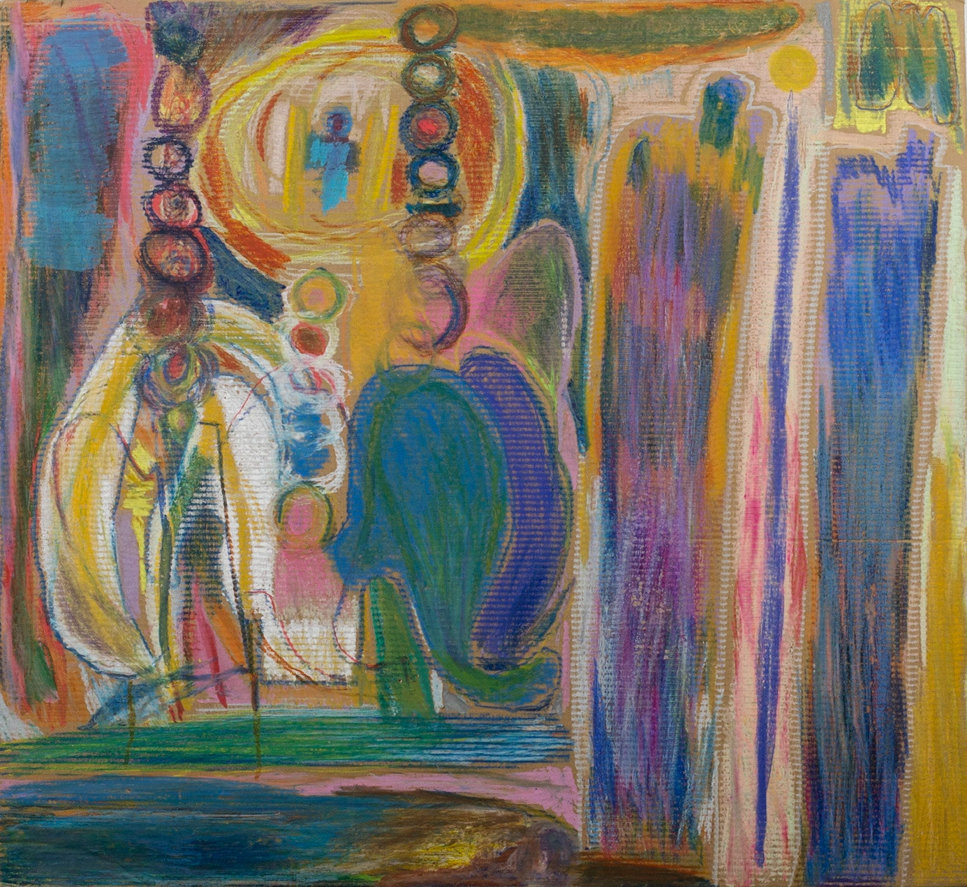 oil pastel on cardboard | 37-1/2" x 41-0" x 1/4" | unavailable