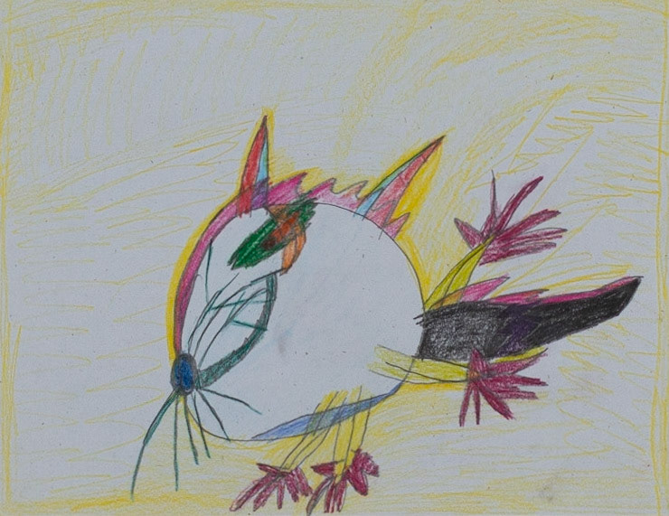 Daisy Rodriguez | Green Dragon with Blue Nose, 2019