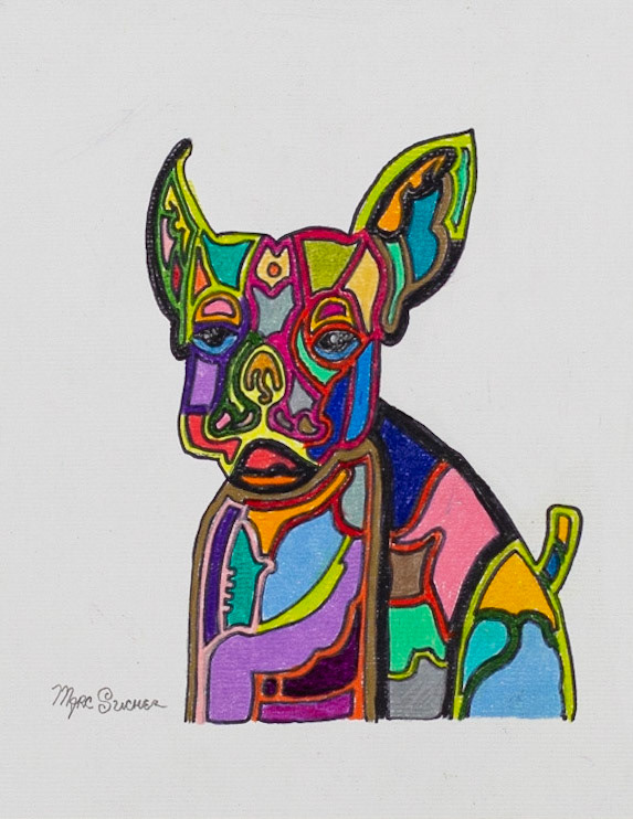 Marc Sucher | Colorful Boston Terrier, 2019