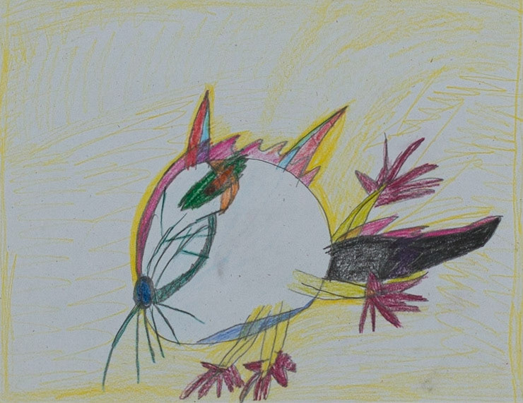 colored pencil on craft paper | 8-1/2" x 11-0"