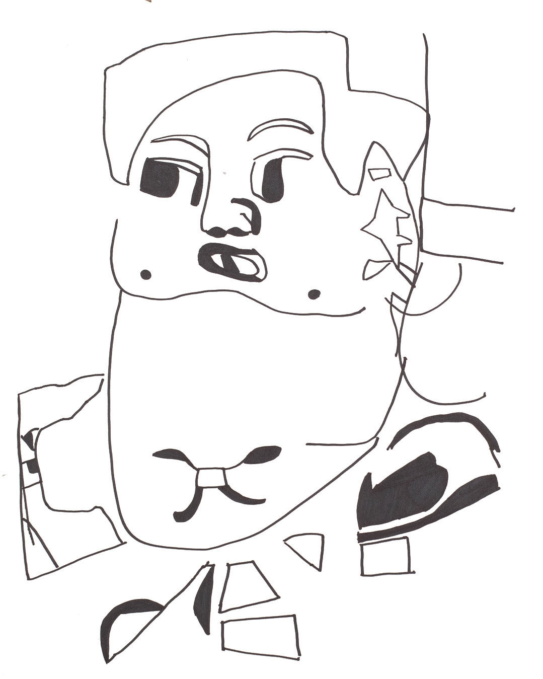 permanent marker on paper | 24" x 18"