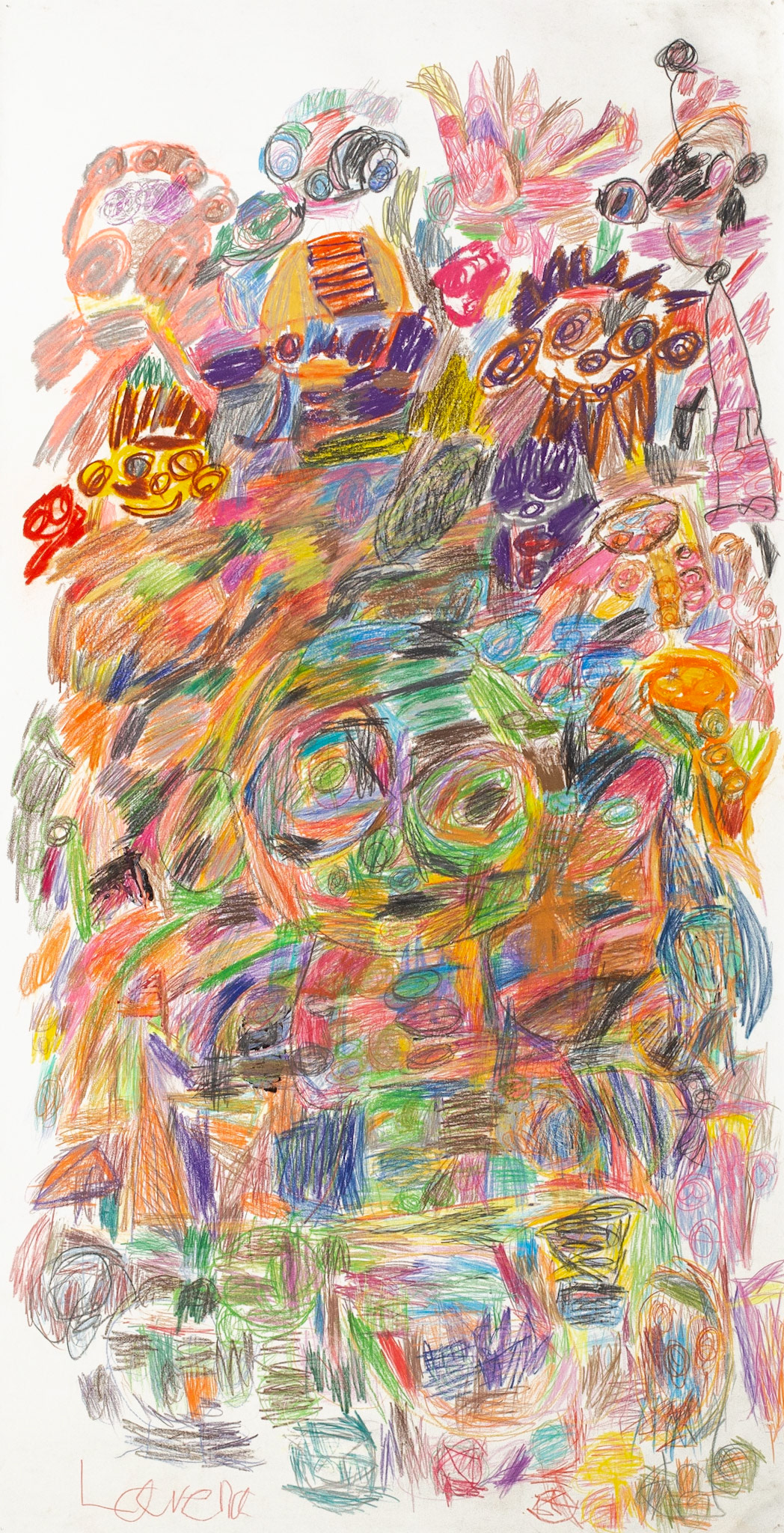 Colored Pencil on Paper | 53" x 27"