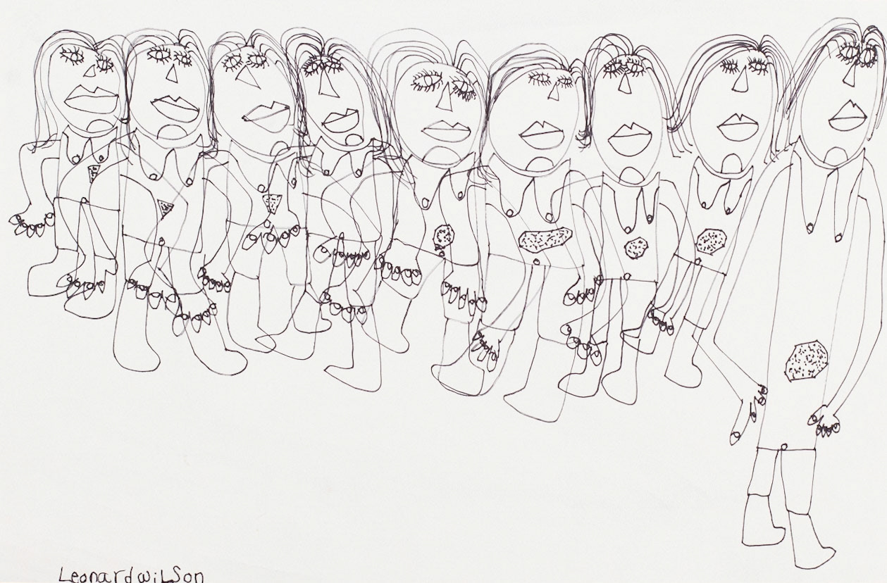 permanent marker on paper | 12-1/2" x 19-1/4"