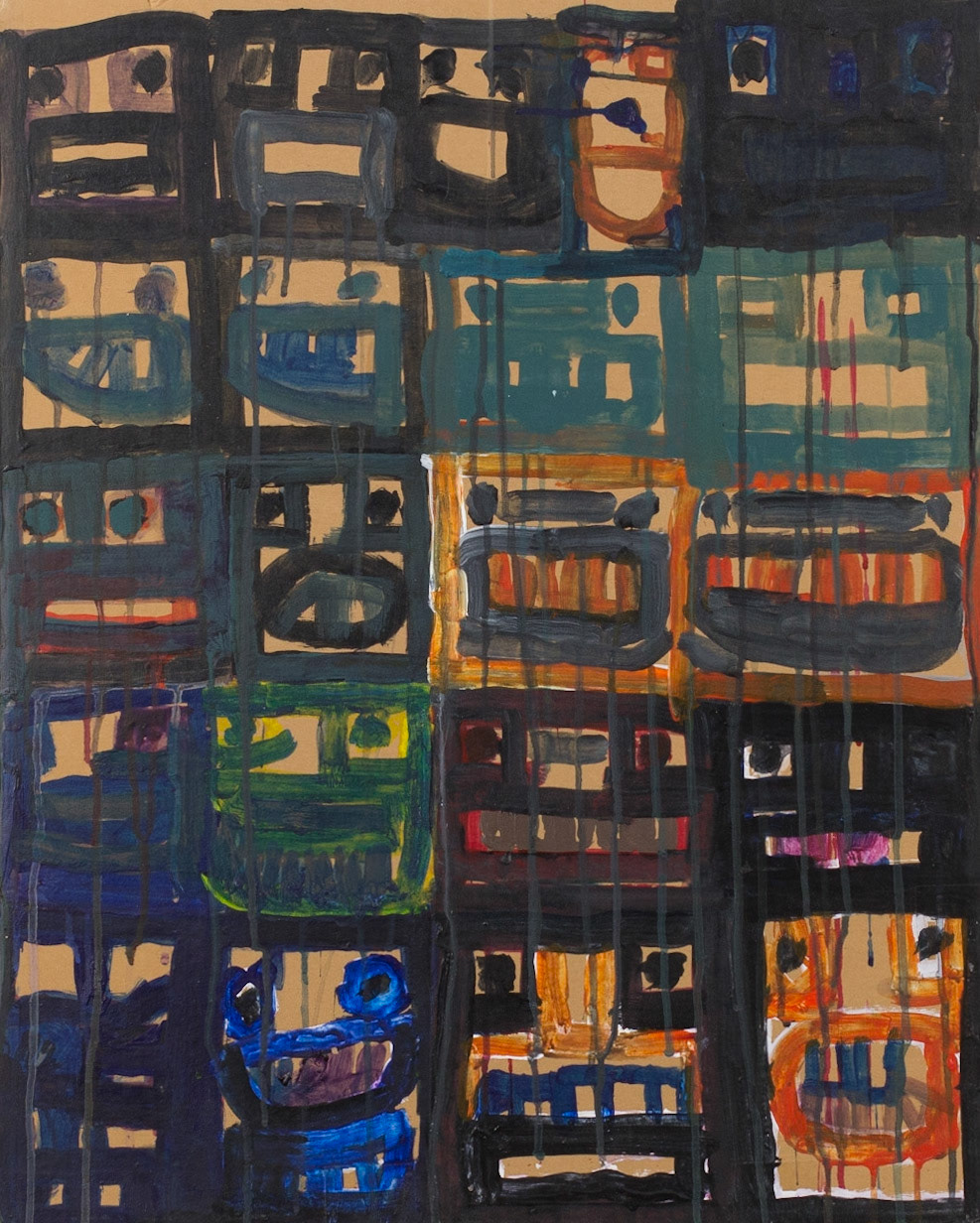 acrylic on cardboard | 26-5/8" x 21-1/2" x 3/8"