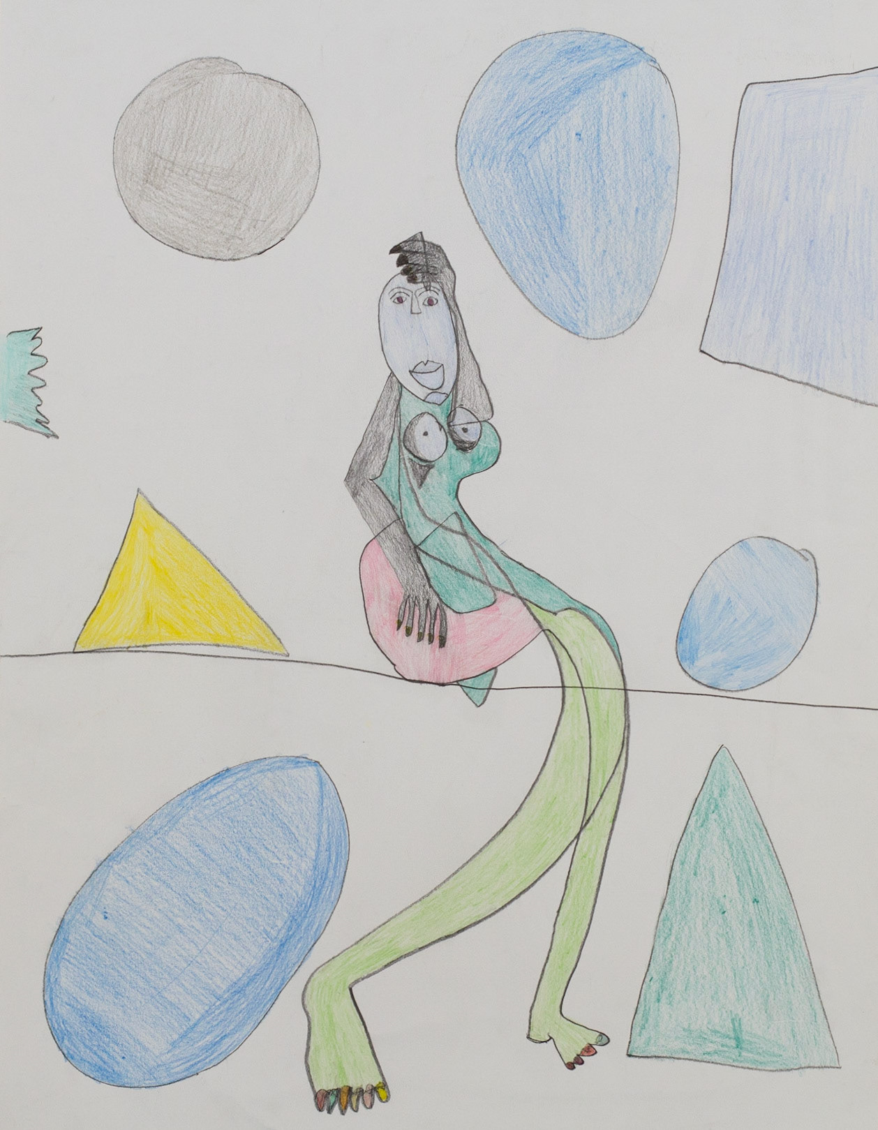 Leonard Wilson | Colorful Nude, 2017