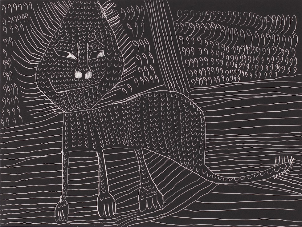 scratchboard | 8-0" x 12-0" x 1/8"