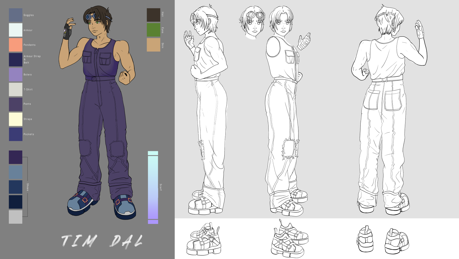 Tim Character Sheet - Jumpsuit Only