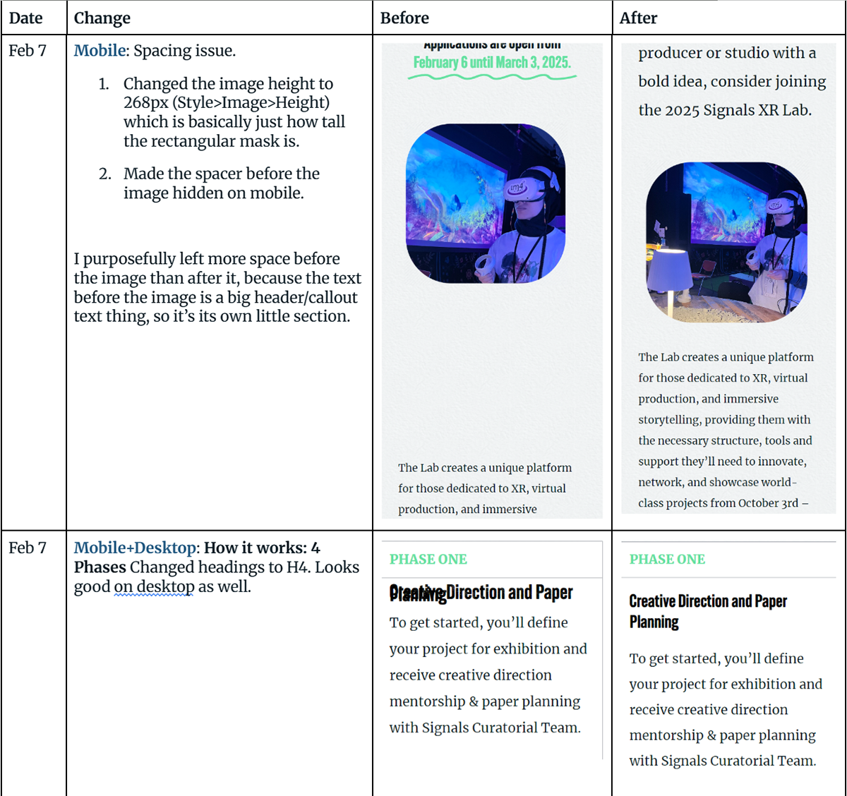 Updates example 3