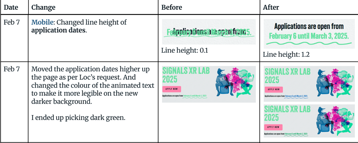 Updates example 2