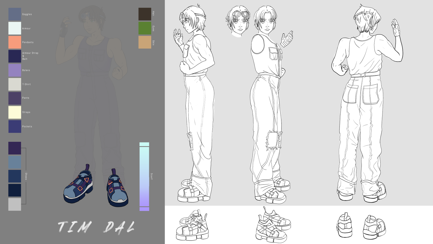 Tim Character Sheet - Shoes Only