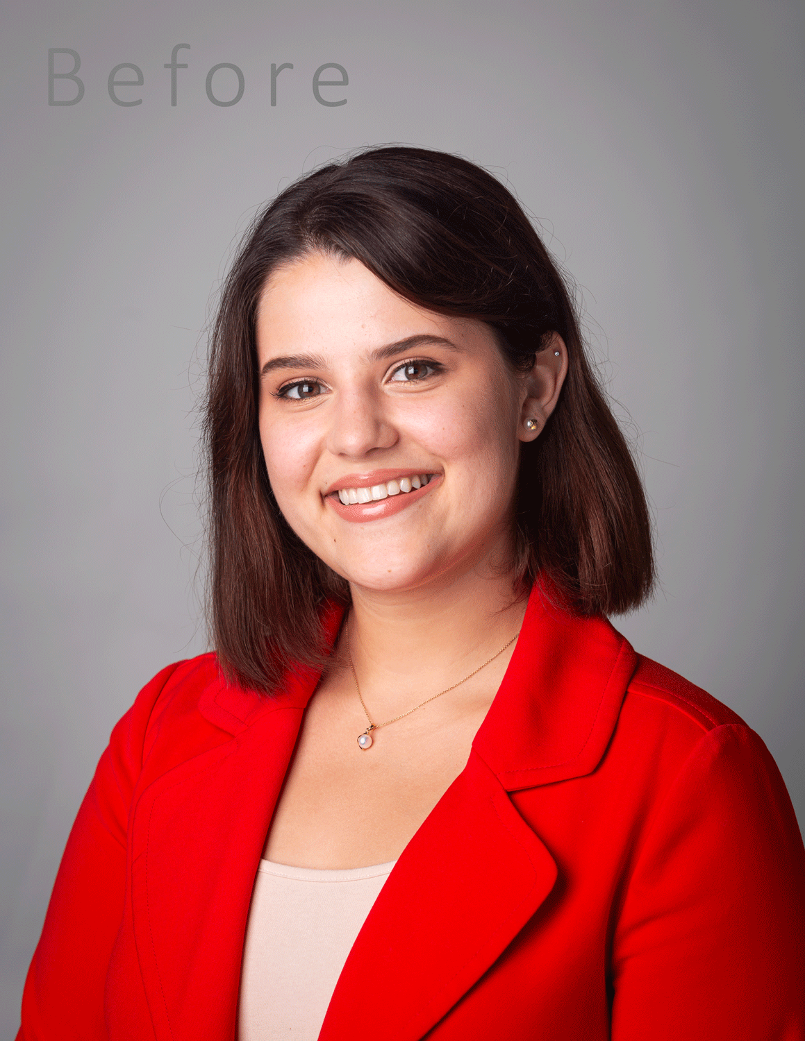 2024. Client requested no facial smoothing except for minor blemish removal, lightening of the forehead hair shadow, hair flyaway reduction, and chin smoothing.