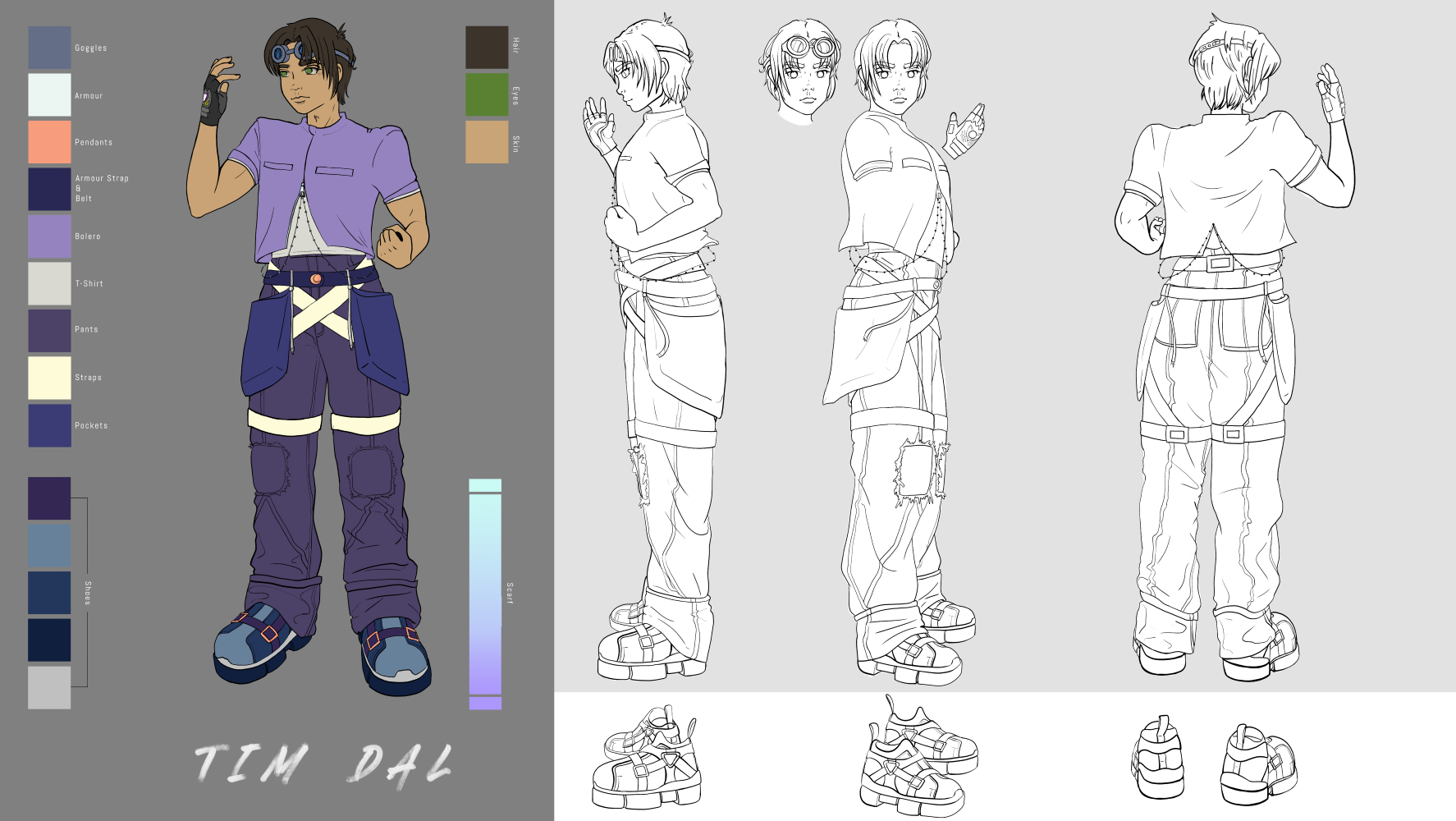 Tim Character Sheet - No Armour