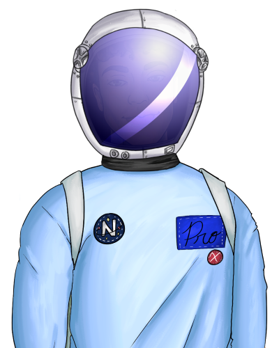 Fraser Spacesuit Visor Down - Calm