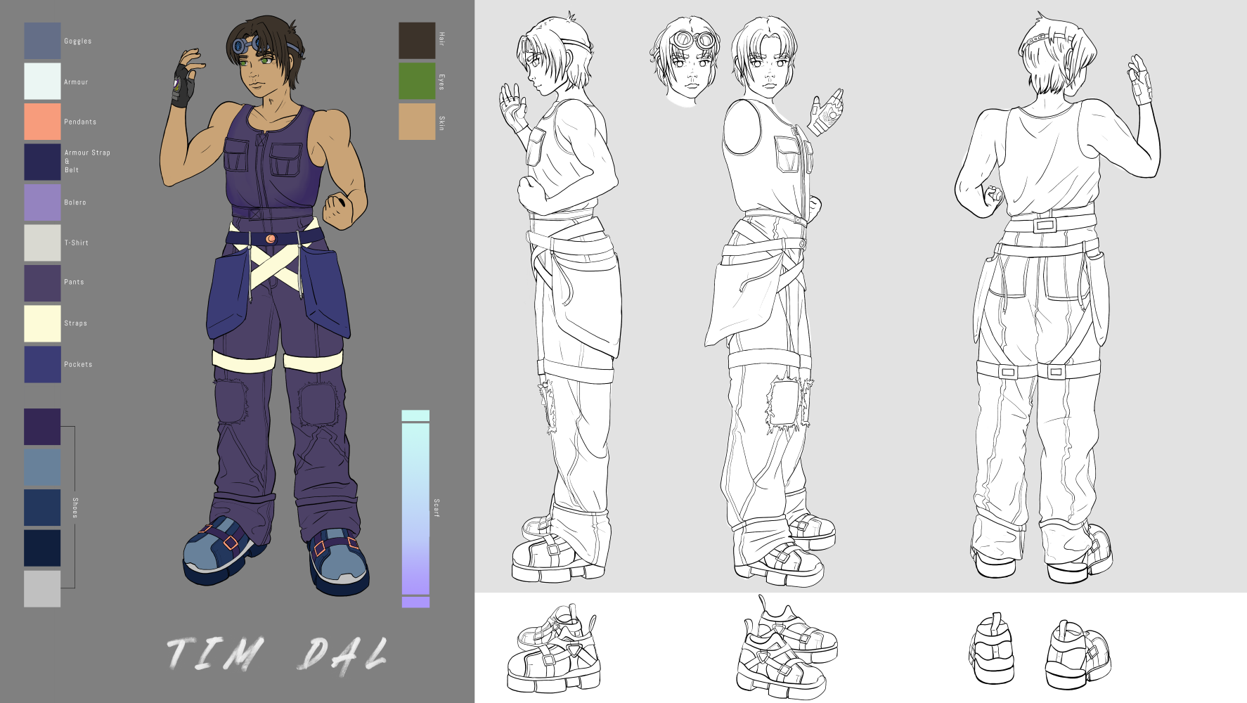 Tim Character Sheet - No Shirts