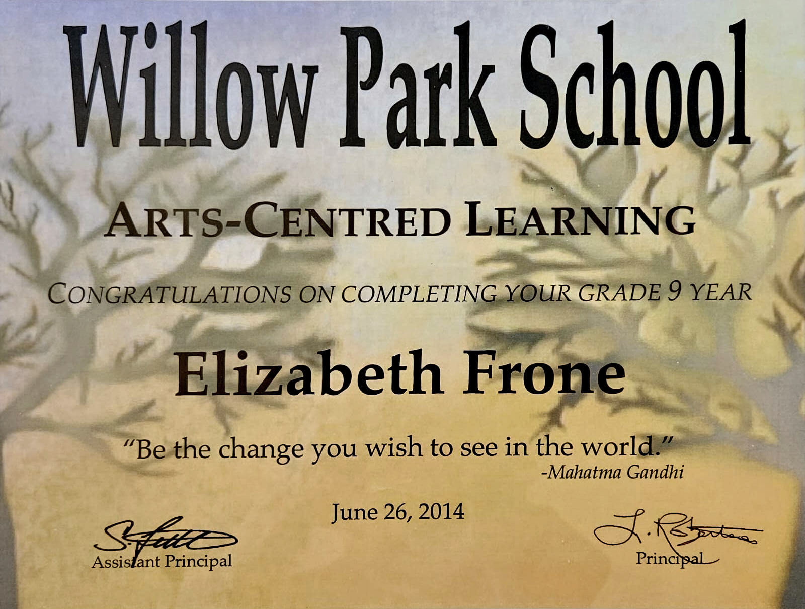 5 years of arts-centred learning at Willow Park School.