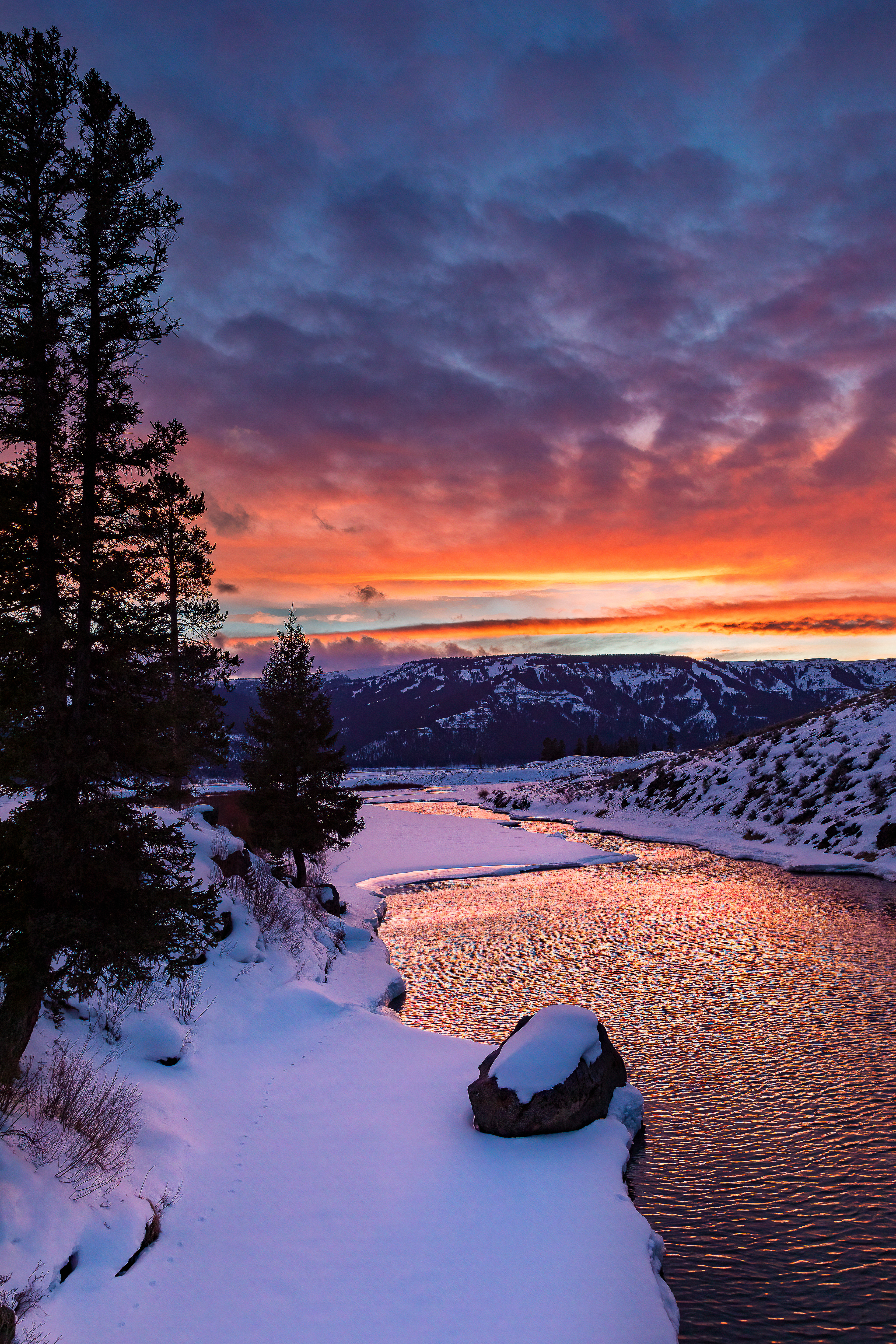Lamar River Sunset