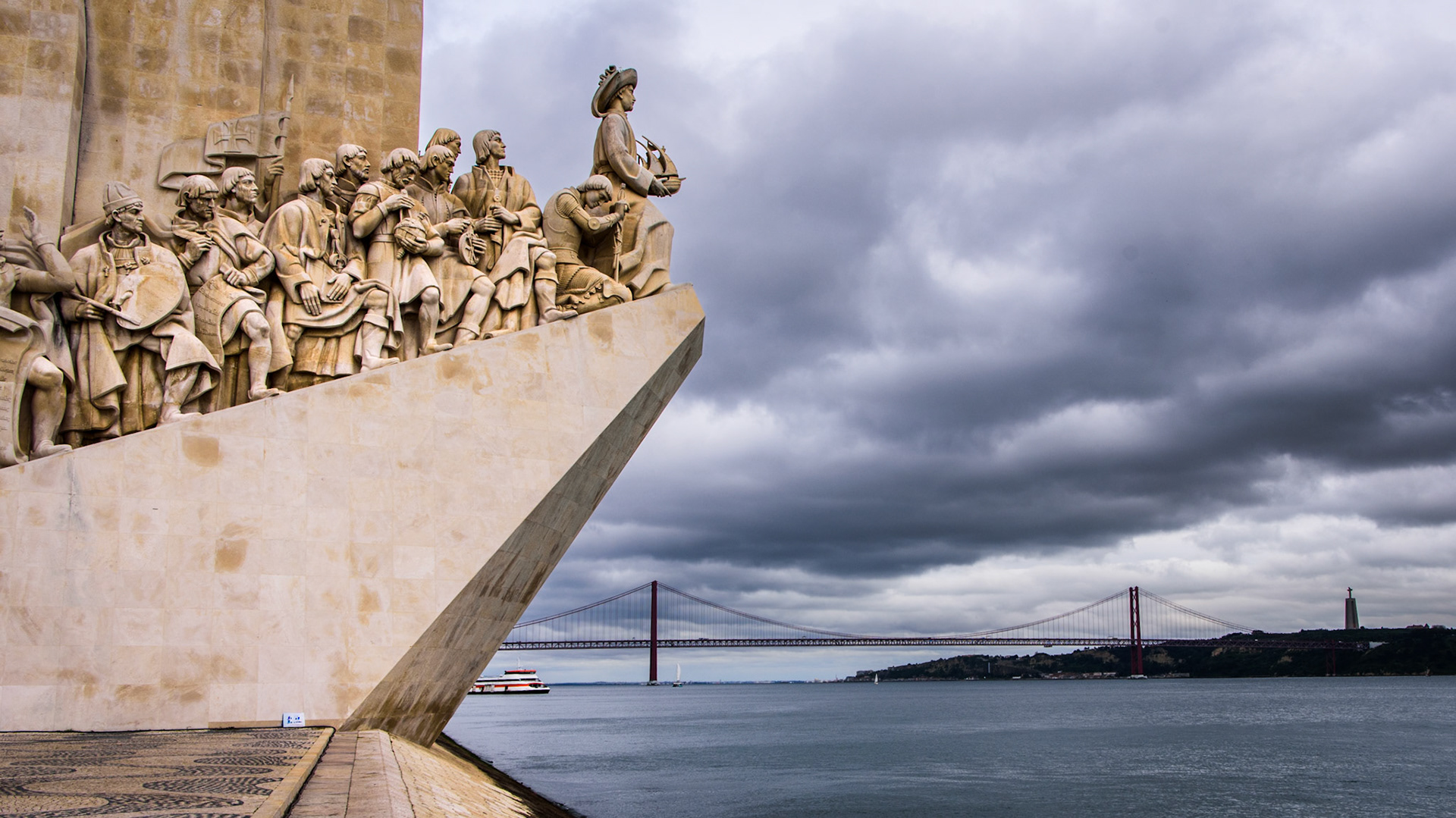 25 de Abril Bridge over Tagus River, Lisbon