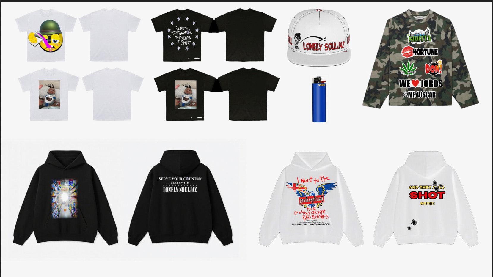 LONELY SOULJAZ TOUR MERCH 2026