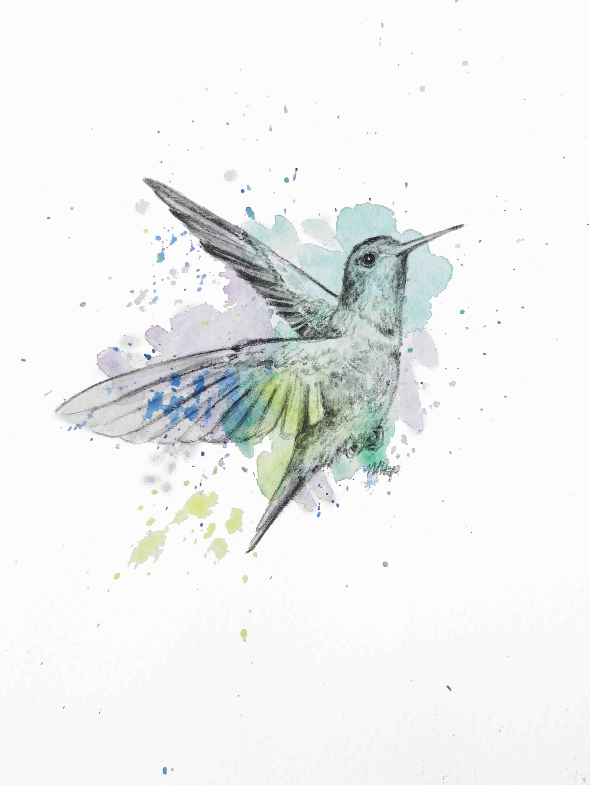 Acuarela y lápiz sobre papel · Watercolor and pencil on paper 25 x21 cms 2017