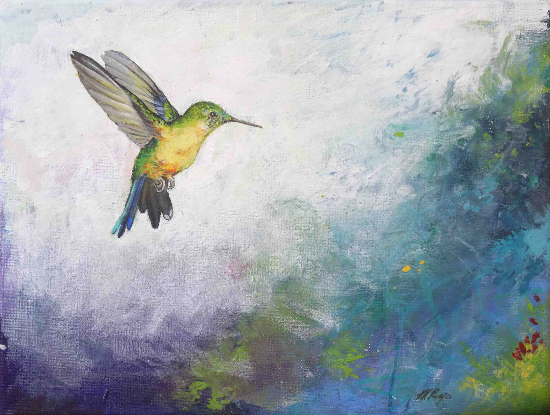 Acrílico sobre lienzo · Acrylic on canvas 50 x 35 cms.  2010