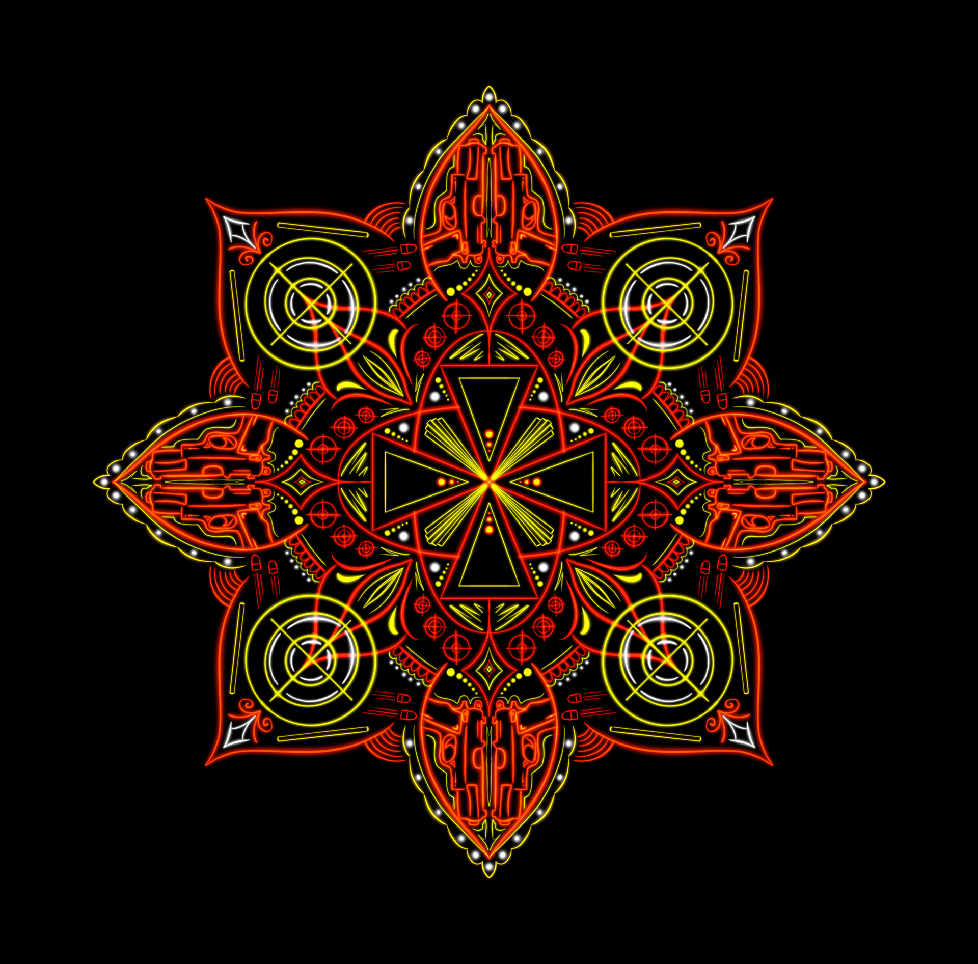 Black Widow: Marvel Mandala Collection - Personal Study - 8.5 x 8.623in - Procreate - 2023