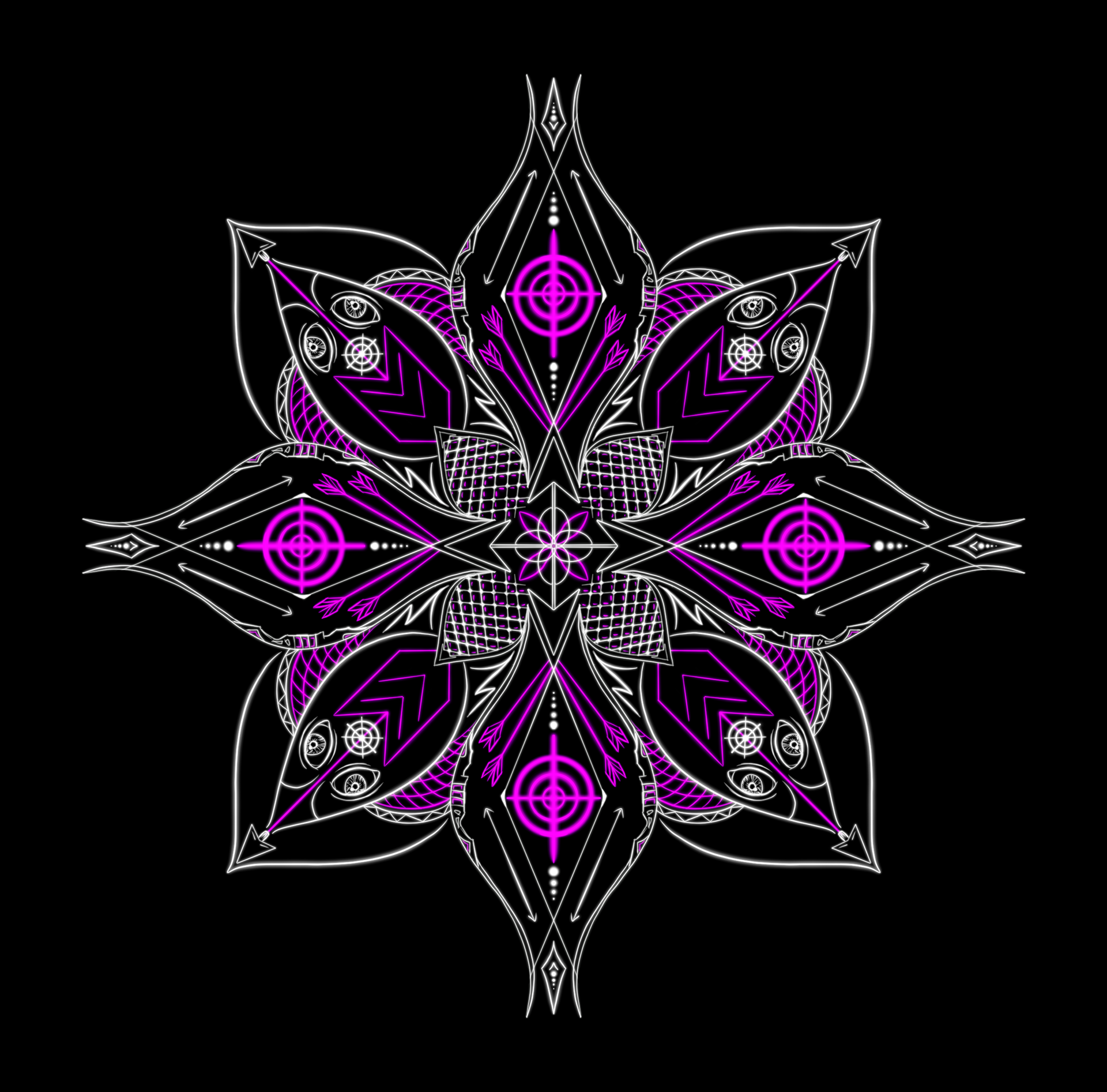 Hawkeye: Marvel Mandala Collection - Personal Study - 8.5 x 8.623in - Procreate - 2023